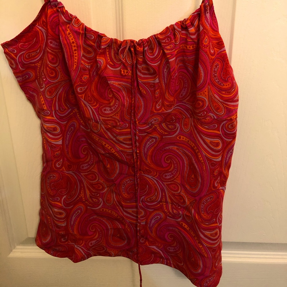 Banana Republic paisley tank with spaghetti straps